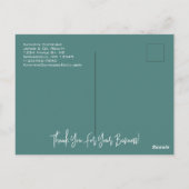 不動産屋/保険屋さんの冬の紅葉のホリデー・ポストカード ポストカード (裏面)