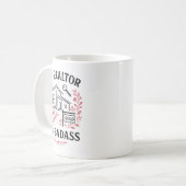 不動産屋 49% 不動産屋 51% ダメ コーヒーマグカップ (正面左)