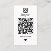 不動産屋Instagram 不動産エージェント 白QRコード 名刺 (裏面)