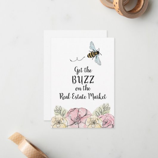 不動産市場のバズ実在ンを取得 ノートカード (正面/裏面インサイチュ)