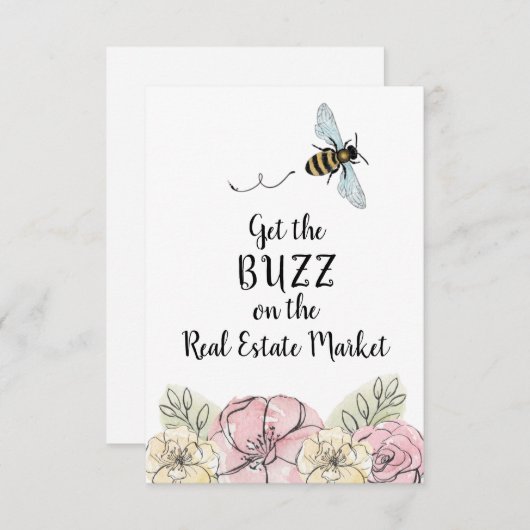 不動産市場のバズ実在ンを取得 ノートカード (正面/裏面)