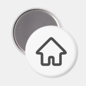 不動産建築家の家のアイコン マグネット (正面/裏面)