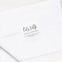 不動産情報実在を話し連絡ます ラウンドシール