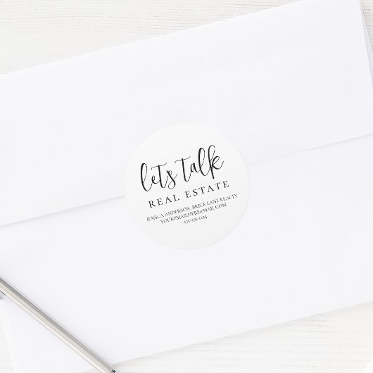 不動産情報実在を話し連絡ます ラウンドシール