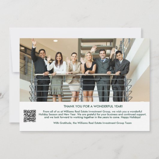 不動産投資の写真QRコード シーズンカード (裏面)