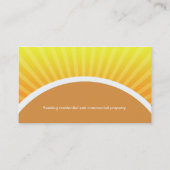 不動産投資家の名刺のテンプレート 名刺 (裏面)