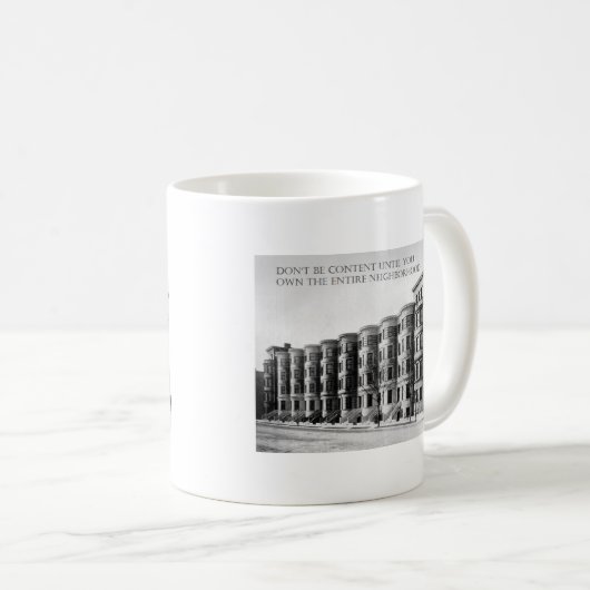 不動産投資家の買物全近隣 コーヒーマグカップ (正面右)