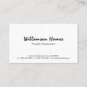 不動産投資 | 実在地 名刺 (裏面)