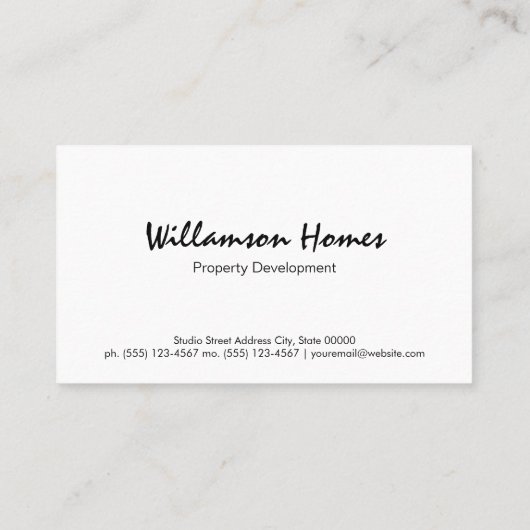 不動産投資 | 実在地 名刺 (裏面)