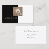 不動産業の家の写真の名刺 名刺 (正面/裏面)