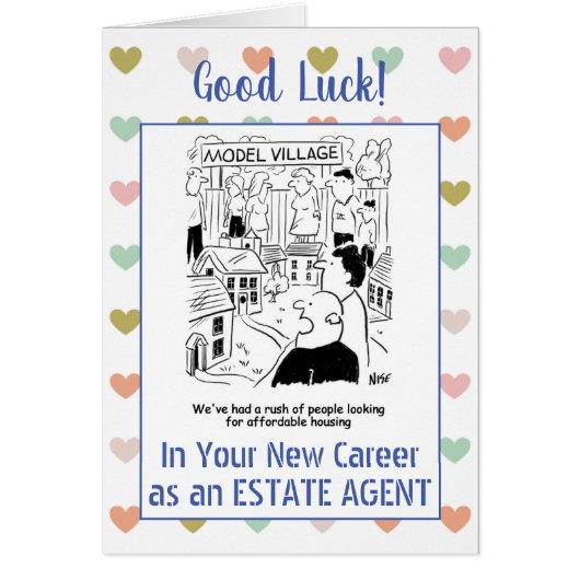 不動産業者として幸運を祈る (正面)