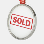 不動産業者のクリスマスのオーナメント メタルオーナメント (左)