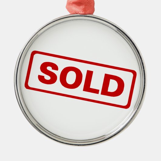 不動産業者のクリスマスのオーナメント メタルオーナメント (正面)