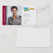 不動産業者のサイド・バー(横の) -カスタマイズ 名刺 (正面/裏面)