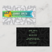 不動産業者のスローガンの名刺 名刺 (正面/裏面)