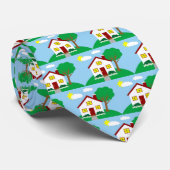 不動産業者の不動産仲介業者の家の首のタイ ネクタイ (ロール)