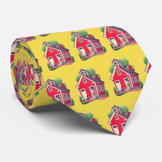 不動産業者の不動産仲介業者の家の首のタイ ネクタイ (ロール)