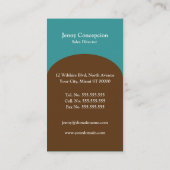 不動産業者の名刺のテンプレート 名刺 (裏面)