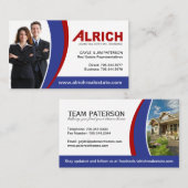 不動産業者の名刺 名刺 (正面/裏面)