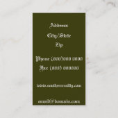 不動産業者の名刺 名刺 (裏面)