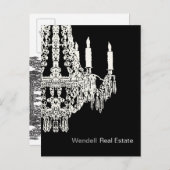 不動産業者の広告の郵便はがき 案内ポストカード (正面/裏面)