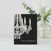 不動産業者の広告の郵便はがき 案内ポストカード (スタンド正面)