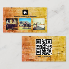 不動産業者の木工建築家具  名刺