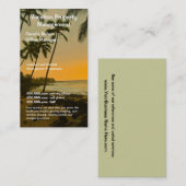 不動産業者またはビーチの特性管理 名刺 (正面/裏面)