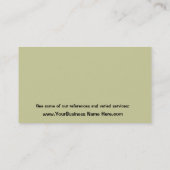 不動産業者またはビーチの特性管理 名刺 (裏面)