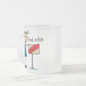 不動産業者 フロストグラスマグカップ (正面左)