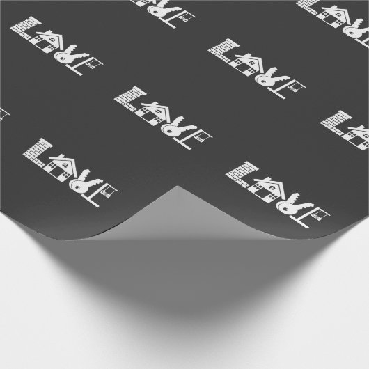 不動産業者: 販売された印の不動産仲介業者の特性愛 ラッピングペーパー (角)