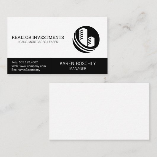 不動産業 | プロパティ管理 名刺 (正面/裏面)