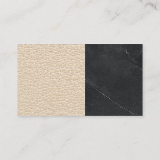 不動産業 |大理石 |レザー 名刺 (裏面)