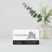 不動産業 |建物名刺 名刺 (スタンド正面)