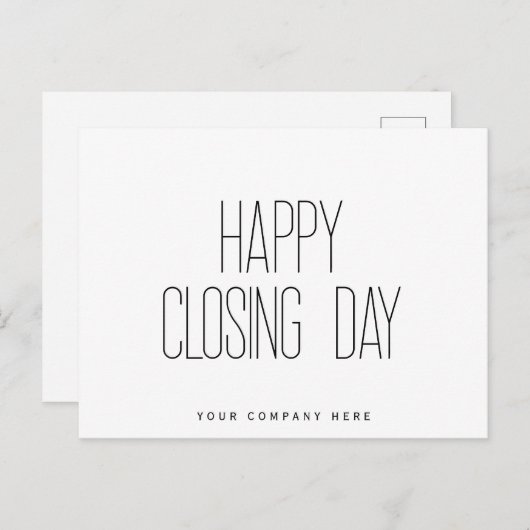 不動産決済おめでとうございます ポストカード (正面/裏面)