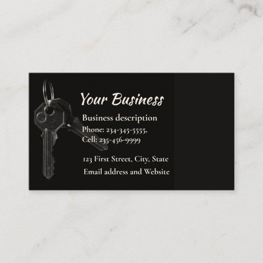 不動産管理、Fix-it Handyman Locksmith 名刺 (正面)