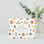 不動産紹介のお礼ハウス ポストカード (スタンド正面)