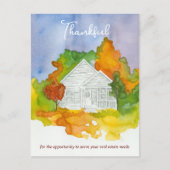 不動産紹介感謝 秋の季節 ポストカード (正面)