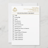 不動産計画チェックリスト 招待状 (正面)