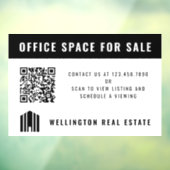 不動産販売 QRコード 黒白 ウィンドウサイン (シート3)