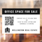 不動産販売 QRコード 黒白 ウィンドウサイン (シート2)