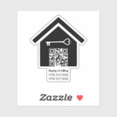 不動産買デカールの販売実在またはQRコードデカール シール (シート)