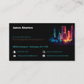 不動産開発投資会社 名刺 (裏面)