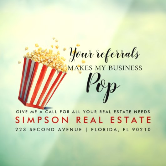 不動産 あなたの紹介が私の仕事を作る ウィンドウサイン (シート3)