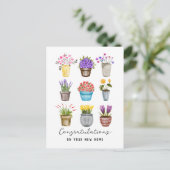 不動産 おめでとう！新しいお家、とっても素敵ね！ ポストカード (スタンド正面)