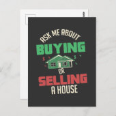 不動産 - お問い合わせください ポストカード (正面/裏面)