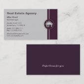 不動産|の不動産仲介業者 名刺 (正面/裏面)