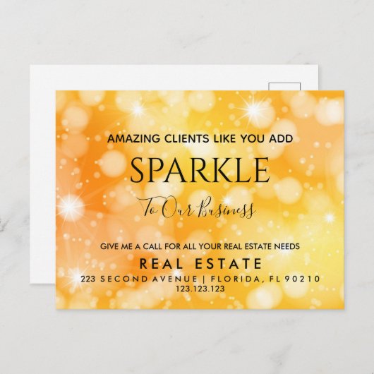 不動産 オープンハウス スパークル ポップ バイ ポストカード (正面/裏面)