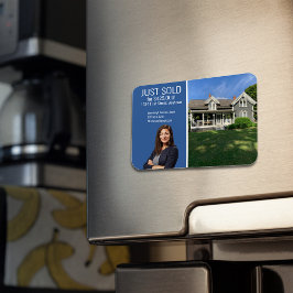 不動産 ダイレクト メール モダン ブルー マグネット