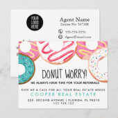 不動産 ドーナツ 紹介のお知らせ 案内ポストカード (正面/裏面)